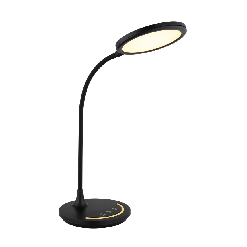Globo - LED Dimbaar flexibel aanraken tafellamp LED/12W/230V 3000/4000/6500K CRI 90 zwart