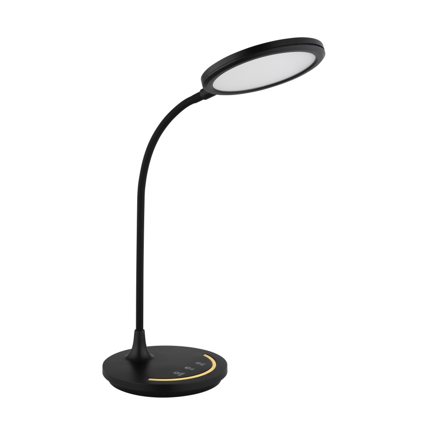 Globo - LED Dimbaar flexibel aanraken tafellamp LED/12W/230V 3000/4000/6500K CRI 90 zwart