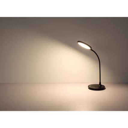 Globo - LED Dimbaar flexibel aanraken tafellamp LED/12W/230V 3000/4000/6500K CRI 90 zwart
