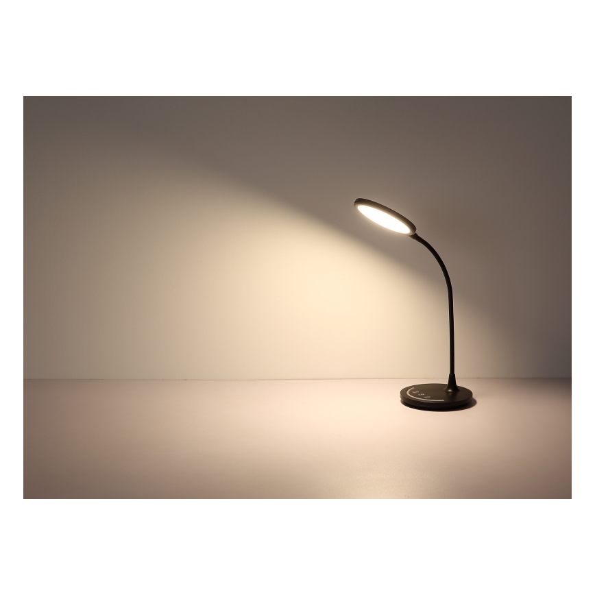 Globo - LED Dimbaar flexibel aanraken tafellamp LED/12W/230V 3000/4000/6500K CRI 90 zwart
