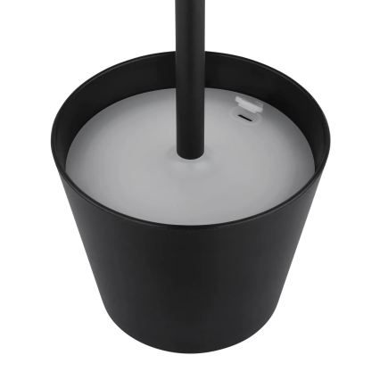 Globo - Dimbare aanraakbare oplaadbare buiten tafellamp 3-in-1 LED/3W/5V 3000/4000/5000K IP54 1800 mAh zwart