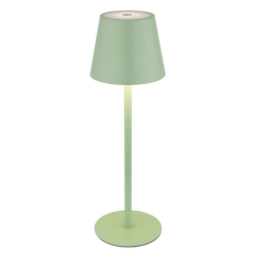 Globo - Dimbare LED aanraak- en oplaadbare buitentafellamp 3-in-1 LED/3W/5V 3000/4000/5000K IP54 1800 mAh groen