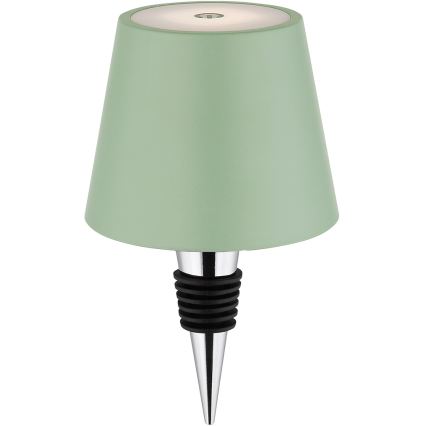 Globo - Dimbare LED aanraak- en oplaadbare buitentafellamp 3-in-1 LED/3W/5V 3000/4000/5000K IP54 1800 mAh groen