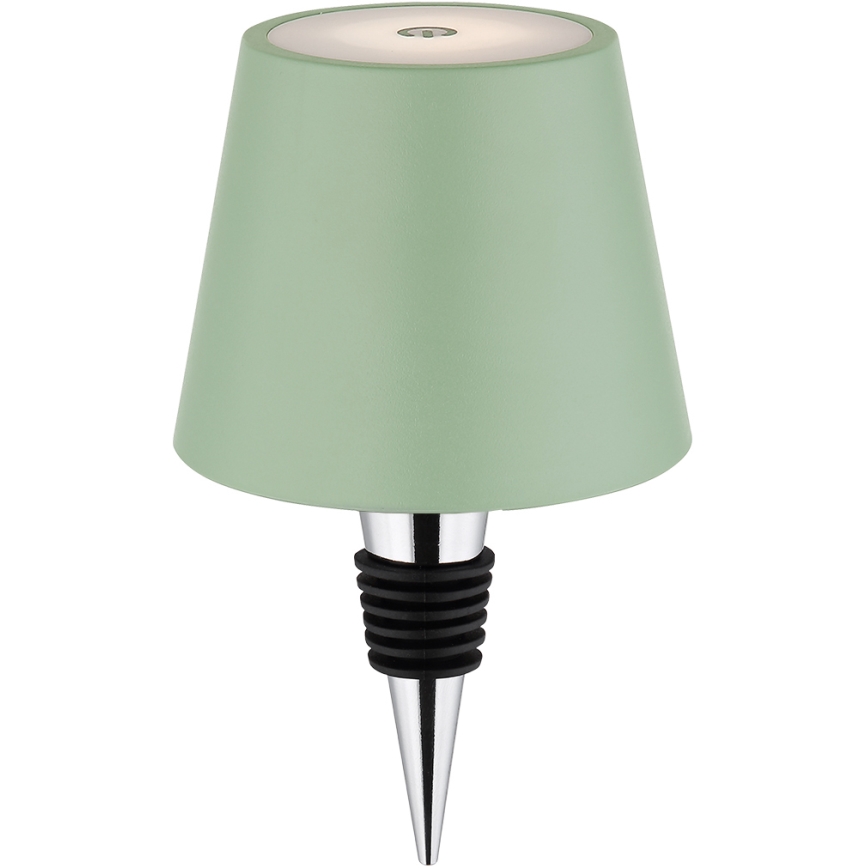 Globo - Dimbare LED aanraak- en oplaadbare buitentafellamp 3-in-1 LED/3W/5V 3000/4000/5000K IP54 1800 mAh groen