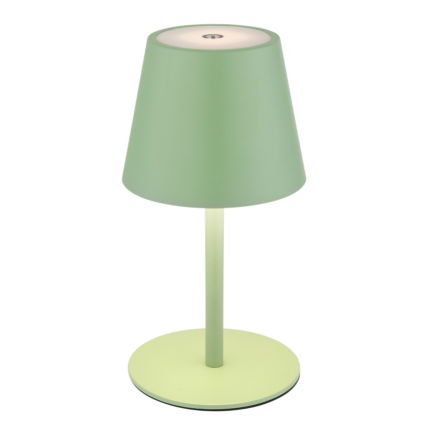 Globo - Dimbare LED aanraak- en oplaadbare buitentafellamp 3-in-1 LED/3W/5V 3000/4000/5000K IP54 1800 mAh groen