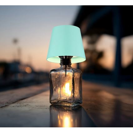 Globo - Dimbare aanraakgevoelige oplaadbare buitentafellamp 3-in-1 LED/3W/5V 3000/4000/5000K IP54 1800 mAh mintgroen