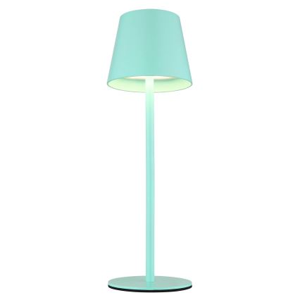 Globo - Dimbare aanraakgevoelige oplaadbare buitentafellamp 3-in-1 LED/3W/5V 3000/4000/5000K IP54 1800 mAh mintgroen