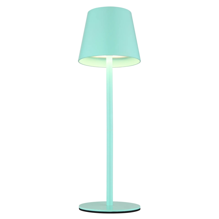 Globo - Dimbare aanraakgevoelige oplaadbare buitentafellamp 3-in-1 LED/3W/5V 3000/4000/5000K IP54 1800 mAh mintgroen