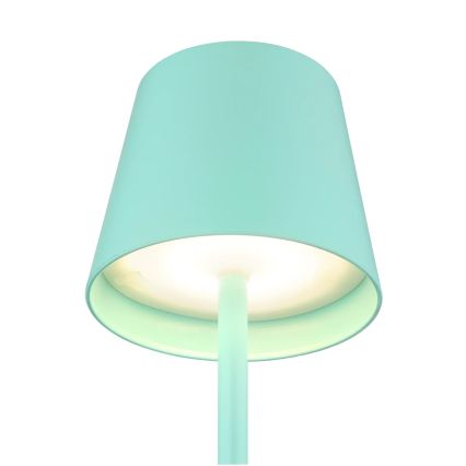 Globo - Dimbare aanraakgevoelige oplaadbare buitentafellamp 3-in-1 LED/3W/5V 3000/4000/5000K IP54 1800 mAh mintgroen