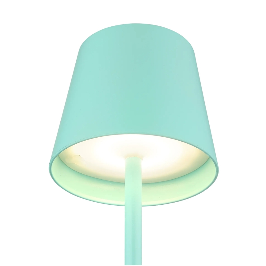Globo - Dimbare aanraakgevoelige oplaadbare buitentafellamp 3-in-1 LED/3W/5V 3000/4000/5000K IP54 1800 mAh mintgroen