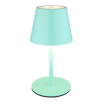 Globo - Dimbare aanraakgevoelige oplaadbare buitentafellamp 3-in-1 LED/3W/5V 3000/4000/5000K IP54 1800 mAh mintgroen
