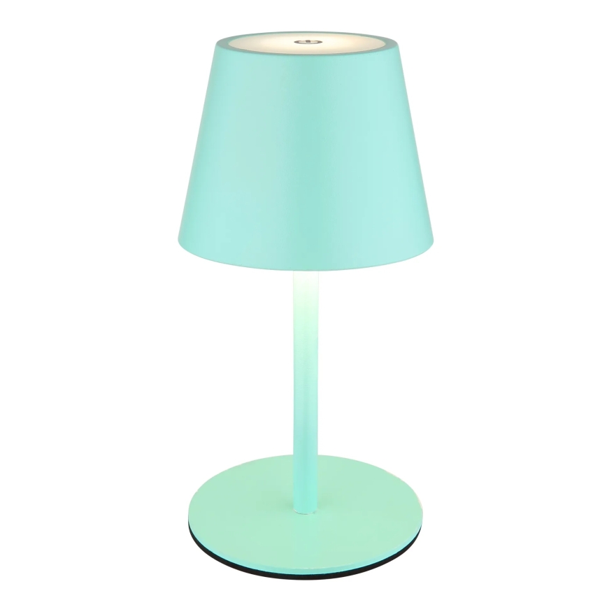 Globo - Dimbare aanraakgevoelige oplaadbare buitentafellamp 3-in-1 LED/3W/5V 3000/4000/5000K IP54 1800 mAh mintgroen