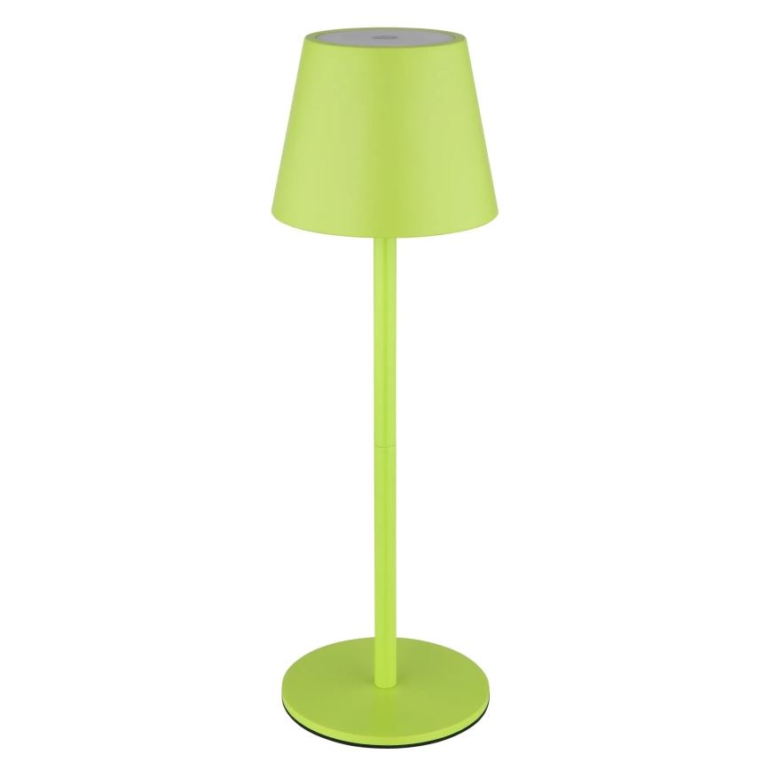 Globo - Dimbare, aanraakbediende oplaadbare buitentafellamp 3-in-1, LED 3W/5V, 3000/4000/5000K, IP54, 1800 mAh, groen