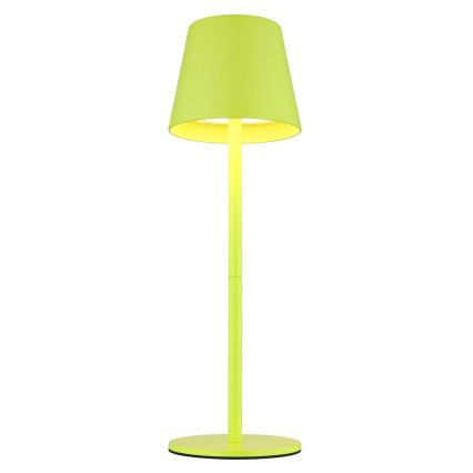 Globo - Dimbare, aanraakbediende oplaadbare buitentafellamp 3-in-1, LED 3W/5V, 3000/4000/5000K, IP54, 1800 mAh, groen