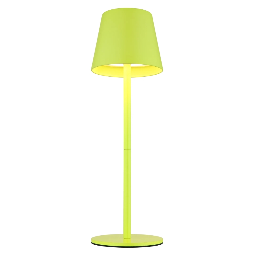 Globo - Dimbare, aanraakbediende oplaadbare buitentafellamp 3-in-1, LED 3W/5V, 3000/4000/5000K, IP54, 1800 mAh, groen