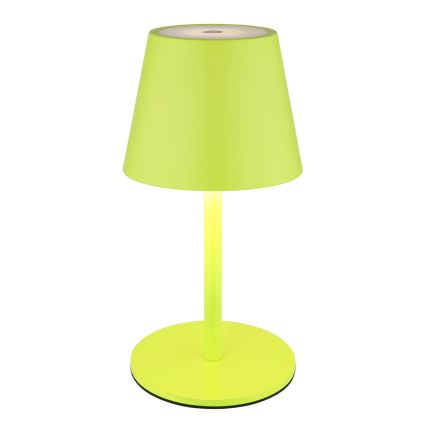 Globo - Dimbare, aanraakbediende oplaadbare buitentafellamp 3-in-1, LED 3W/5V, 3000/4000/5000K, IP54, 1800 mAh, groen
