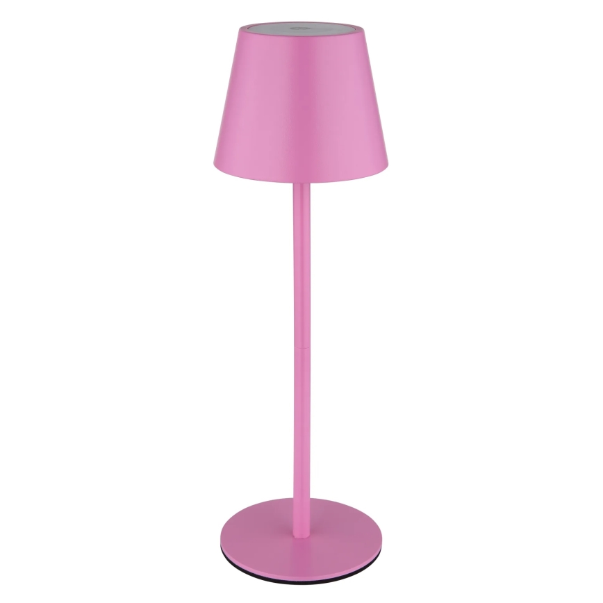 Globo - Dimbare oplaadbare LED-buitentafellamp met aanraakbediening 3-in-1 LED/3W/5V 3000/4000/5000K IP54 1800 mAh roze
