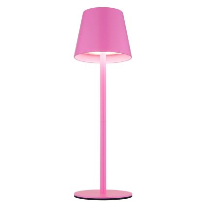 Globo - Dimbare oplaadbare LED-buitentafellamp met aanraakbediening 3-in-1 LED/3W/5V 3000/4000/5000K IP54 1800 mAh roze