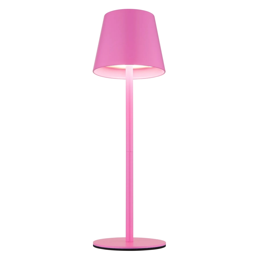 Globo - Dimbare oplaadbare LED-buitentafellamp met aanraakbediening 3-in-1 LED/3W/5V 3000/4000/5000K IP54 1800 mAh roze