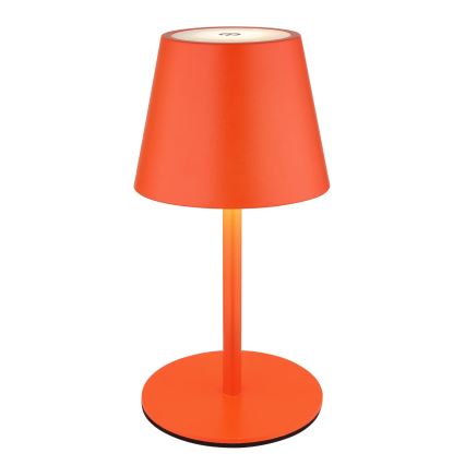 Globo - LED dimbare, aanraakgevoelige oplaadbare buitentafellamp 3-in-1 LED/3W/5V 3000/4000/5000K IP54 1800 mAh rood