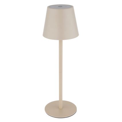 Globo - LED dimbare tafellamp voor buiten met aanraakbediening en oplaadbare batterij, 3-in-1 LED/3W/5V 3000/4000/5000K IP54 1800 mAh