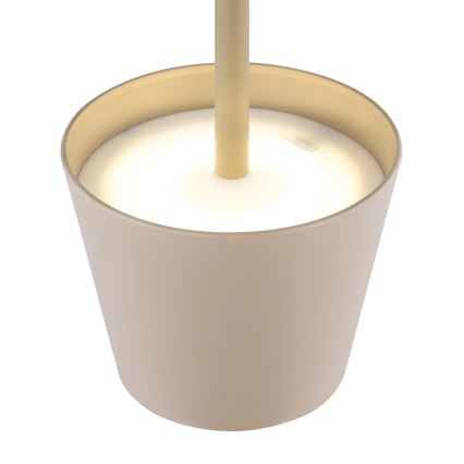 Globo - LED dimbare tafellamp voor buiten met aanraakbediening en oplaadbare batterij, 3-in-1 LED/3W/5V 3000/4000/5000K IP54 1800 mAh