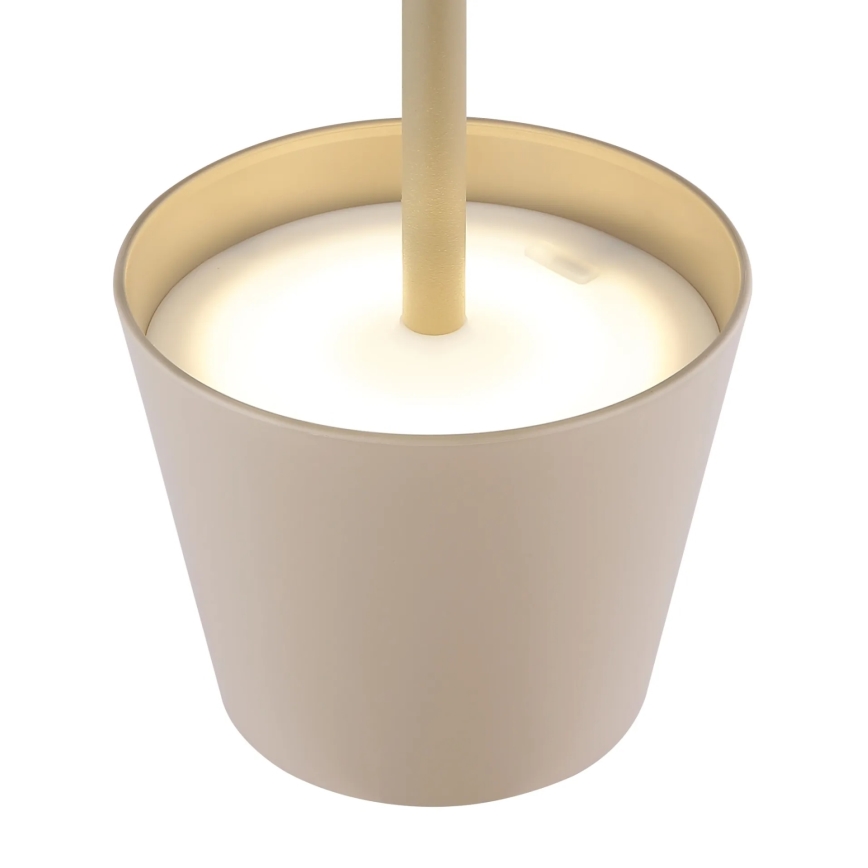 Globo - LED dimbare tafellamp voor buiten met aanraakbediening en oplaadbare batterij, 3-in-1 LED/3W/5V 3000/4000/5000K IP54 1800 mAh