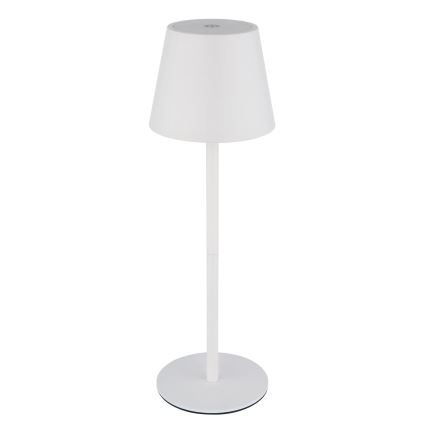 Globo - LED-dimbare aanraak- en oplaadbare buitentafellamp 3-in-1 LED/3W/5V 3000/4000/5000K IP54 1800 mAh wit