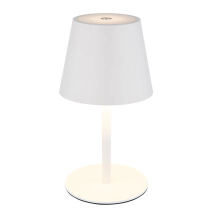 Globo - LED-dimbare aanraak- en oplaadbare buitentafellamp 3-in-1 LED/3W/5V 3000/4000/5000K IP54 1800 mAh wit