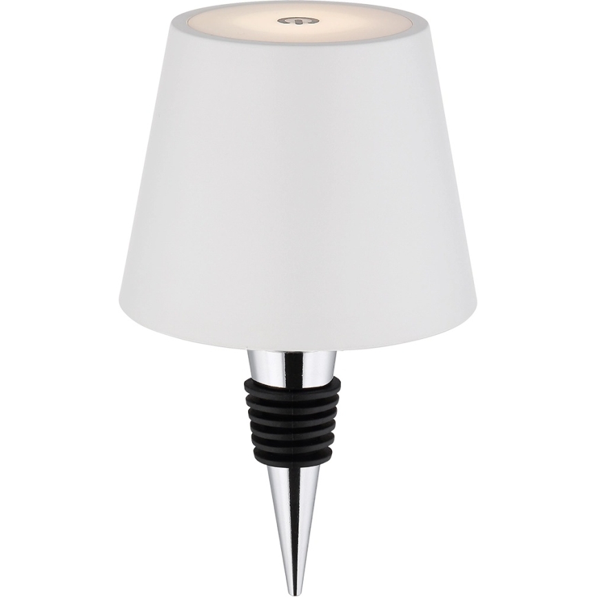 Globo - LED-dimbare aanraak- en oplaadbare buitentafellamp 3-in-1 LED/3W/5V 3000/4000/5000K IP54 1800 mAh wit