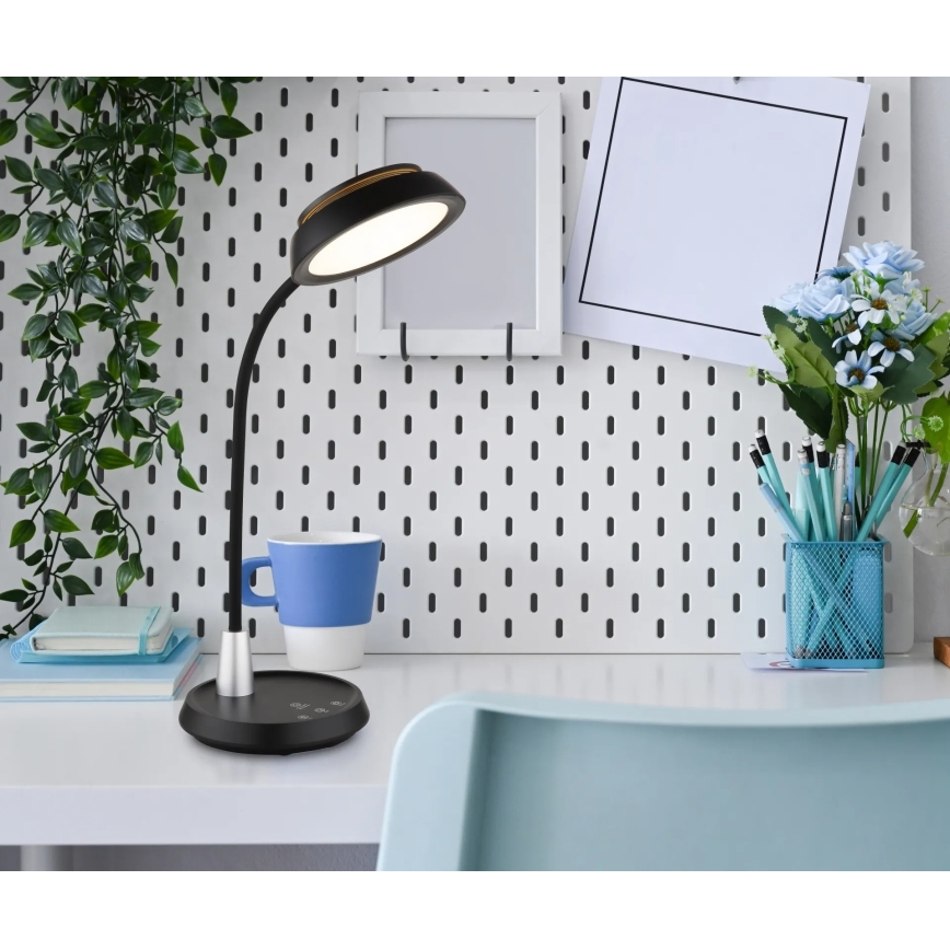 Globo - LED dimbare tafellamp met touchbediening LED/12W/230V 3000/4000/6500K zwart