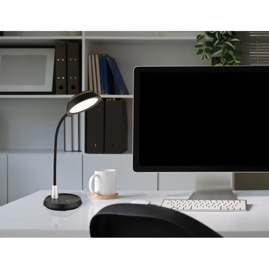 Globo - LED dimbare tafellamp met touchbediening LED/12W/230V 3000/4000/6500K zwart