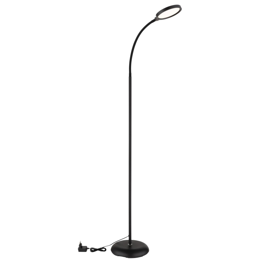 Globo - LED-dimbare vloerlamp met aanraakbediening, LED 8W, 230V, kleurtemperaturen 2700K/4000K/6500K, zwart