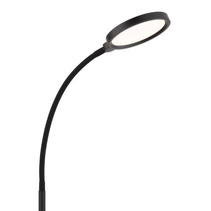 Globo - LED-dimbare vloerlamp met aanraakbediening, LED 8W, 230V, kleurtemperaturen 2700K/4000K/6500K, zwart