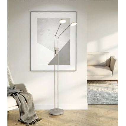 Globo - Dimbare LED-vloerlamp 2xLED/6,5W/230V 2700/3350/4000K beige