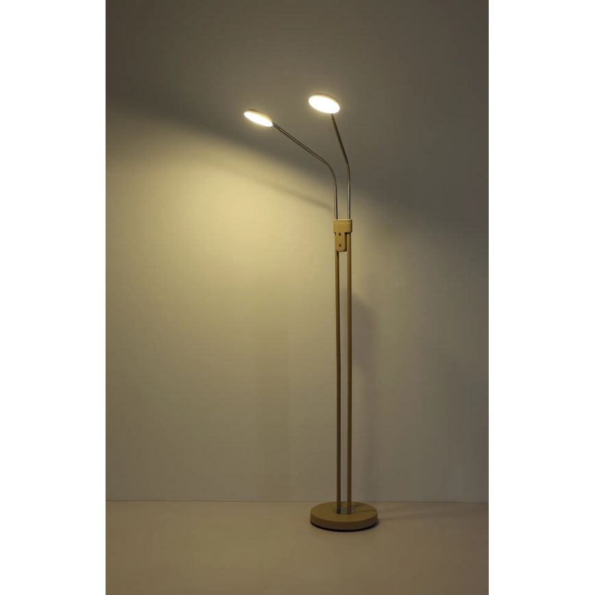 Globo - Dimbare LED-vloerlamp 2xLED/6,5W/230V 2700/3350/4000K beige