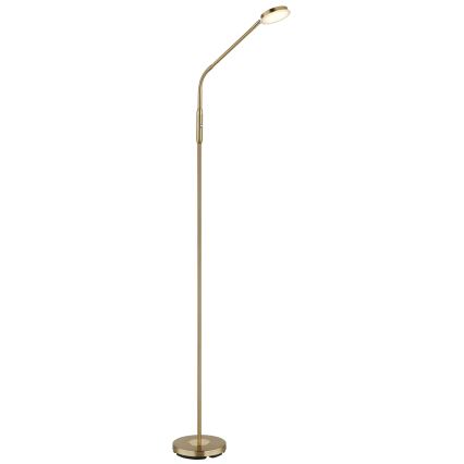Globo - LED dimbare vloerlamp met touchbediening LED/6,5W/230V 2700/3350/4000K messing