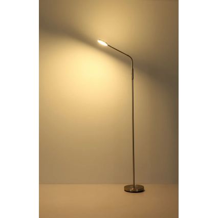 Globo - Dimbare aanraak-LED-vloerlamp LED/6,5W/230V 2700/3350/4000K mat chroom