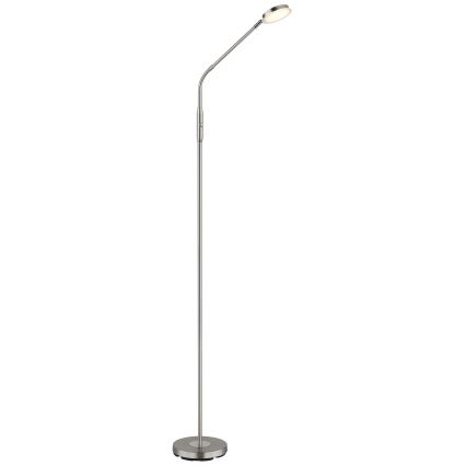 Globo - Dimbare aanraak-LED-vloerlamp LED/6,5W/230V 2700/3350/4000K mat chroom