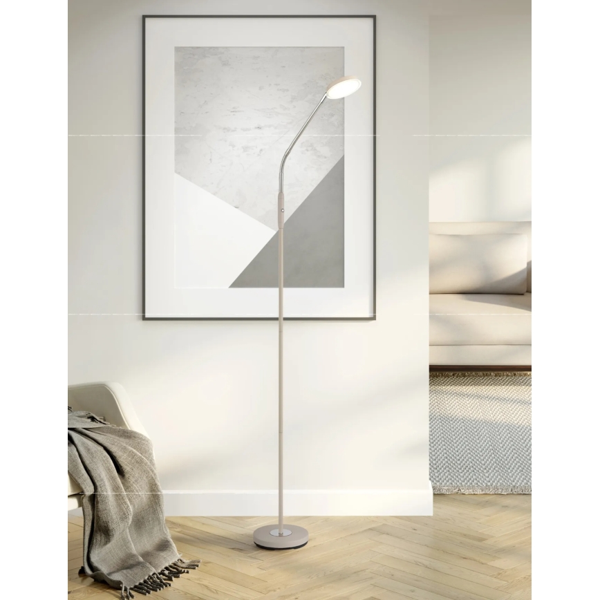 Globo - Dimbare vloerlamp met touchbediening LED/6,5W/230V 2700/3350/4000K beige