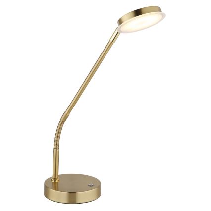 Globo - LED Dimbare aanraaktafellamp LED/6,5W/230V 2700/3350/4000K messing
