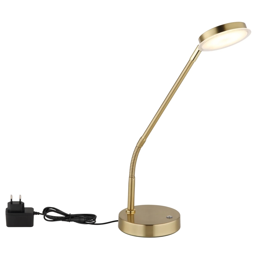 Globo - LED Dimbare aanraaktafellamp LED/6,5W/230V 2700/3350/4000K messing
