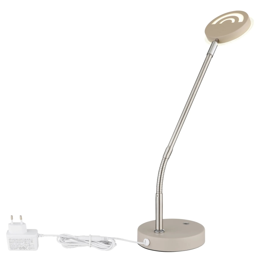 Globo - Dimbare LED-tafellamp met aanraakbediening LED/6,5W/230V 2700/3350/4000K beige