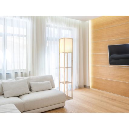 Globo - Vloerlamp 1xE27/60W/230V beige