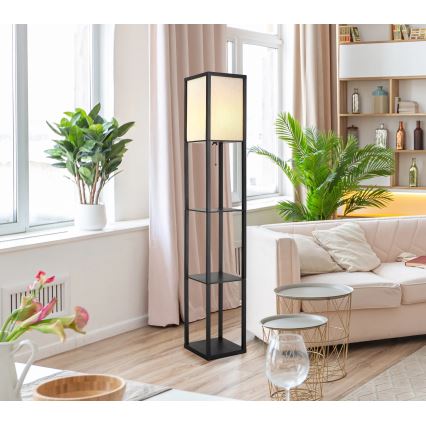 Globo - Vloerlamp 1xE27/60W/230V zwart