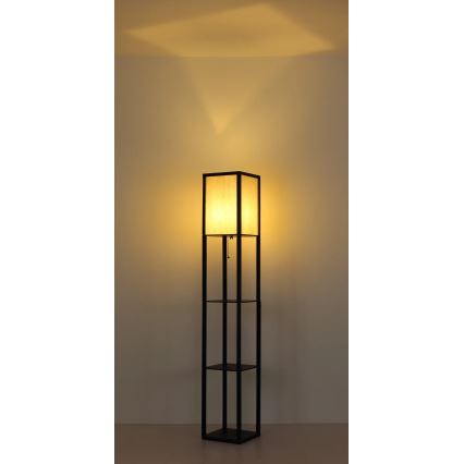 Globo - Vloerlamp 1xE27/60W/230V zwart