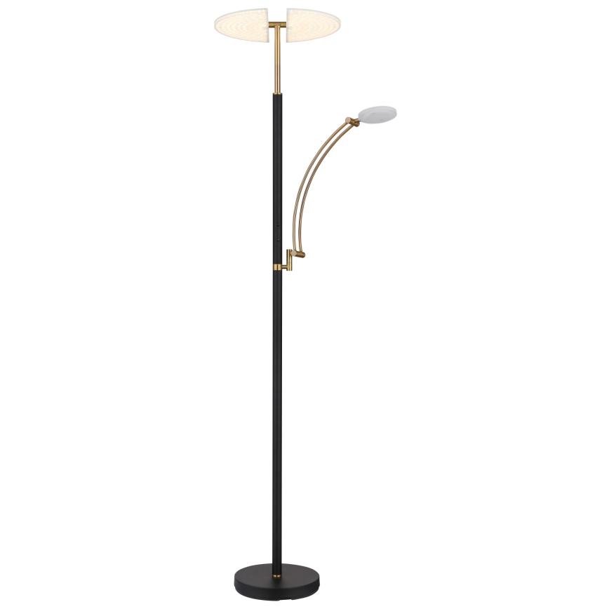 Globo - Dimbare LED-vloerlamp LED/40W/230V + LED/5,5W 2700/4000/6000K zwart