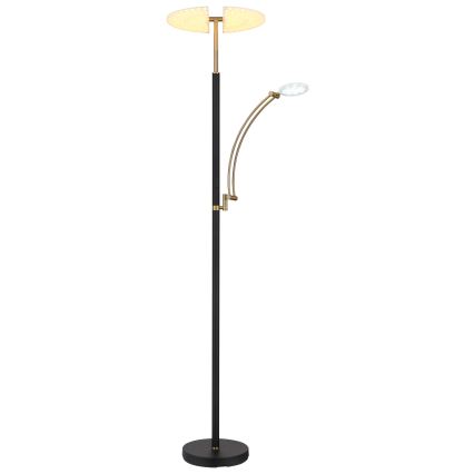 Globo - Dimbare LED-vloerlamp LED/40W/230V + LED/5,5W 2700/4000/6000K zwart