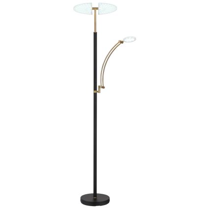 Globo - Dimbare LED-vloerlamp LED/40W/230V + LED/5,5W 2700/4000/6000K zwart