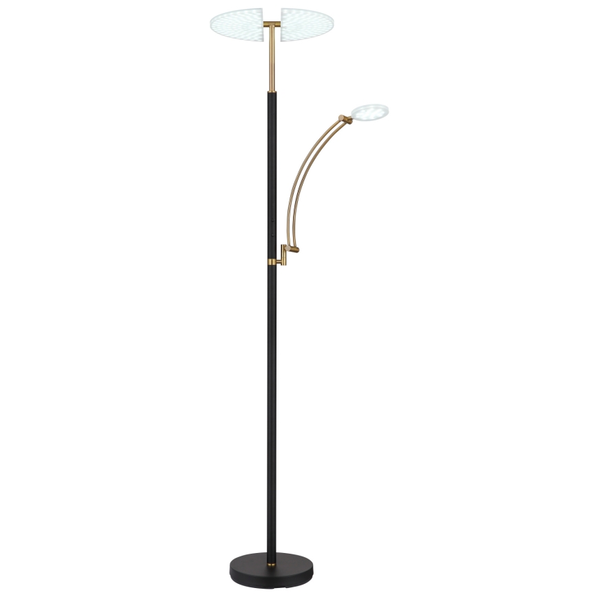 Globo - Dimbare LED-vloerlamp LED/40W/230V + LED/5,5W 2700/4000/6000K zwart
